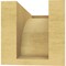 Ekena Millwork 4"W x 8"D x 4"H Wide Huntington Rough Cedar Woodgrain TimberThane Corbel, Primed Tan CORUR04X08X04HUNRCPR - alternate 2